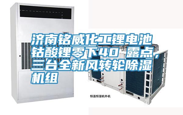 濟(jì)南銘威化工鋰電池鈷酸鋰零下40℃露點(diǎn)，三臺(tái)全新風(fēng)轉(zhuǎn)輪除濕機(jī)組