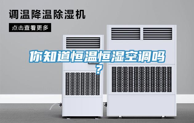 你知道恒溫恒濕空調(diào)嗎？