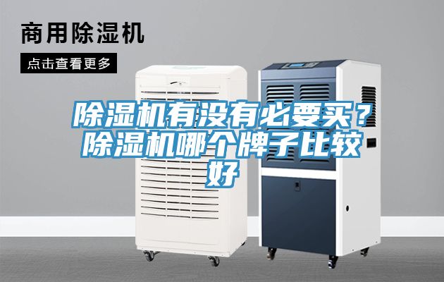 除濕機有沒有必要買？除濕機哪個牌子比較好
